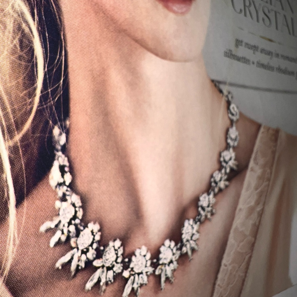 Floral Crystal Necklace